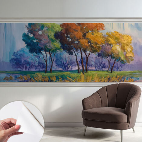 Carta da parati autoadesiva - fotomurale - decorazione parete - stile elegante - decorazione casa - Astrazione arborea 250x104 cm (1/5)