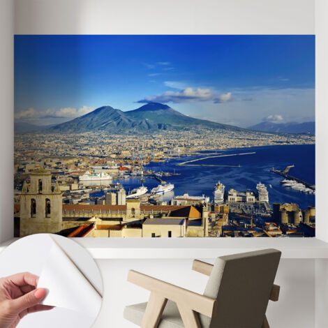 Carta da parati autoadesiva - Fotomurale adesivo - soggiorno moderno - resistente - Panorama costiero 104x70 cm (1/5)