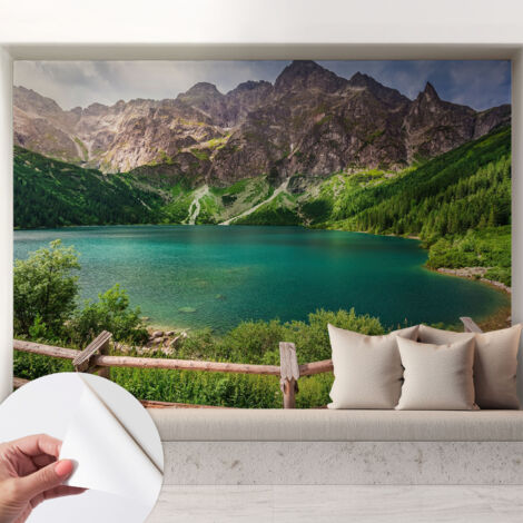 Carta da parati autoadesiva moderna - fotomurale - lavabile - ufficio - design moderno - Paesaggio montano 208x146 cm (1/5)