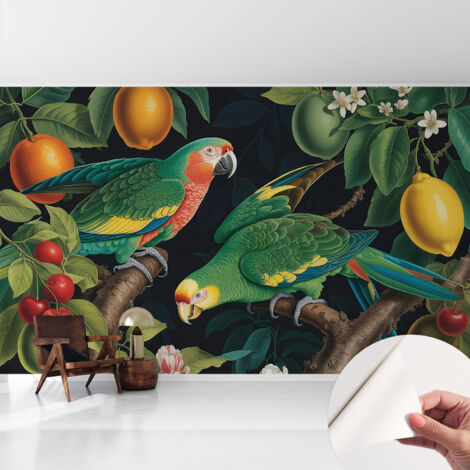 Carta da parati autoadesiva - Fotomurale adesivo - soggiorno moderno - resistente - Avventura tropicale 416x254 cm (1/5)