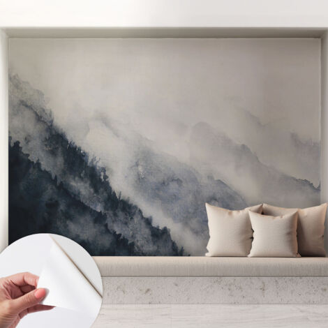 Carta da parati autoadesiva - Fotomurale adesivo - design elegante - stile moderno - Nebbia di montagna 208x146 cm (1/5)