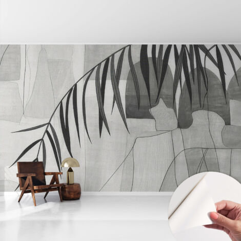 Fotomurale adesivo - parete decorativa - decorazione casa - stile moderno parete - Palma astratta 416x254 cm (1/5)