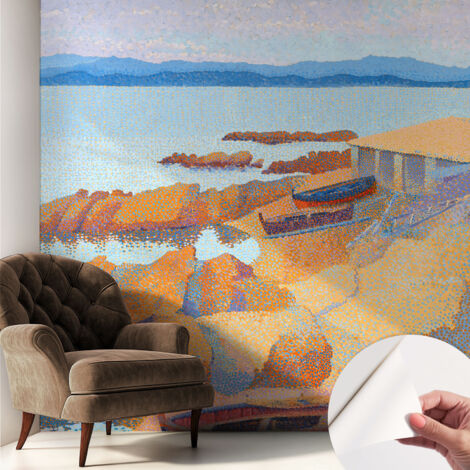 Carta da parati autoadesiva - Fotomurale adesivo - soggiorno moderno - resistente - Viste marine 250x250 cm (1/5)