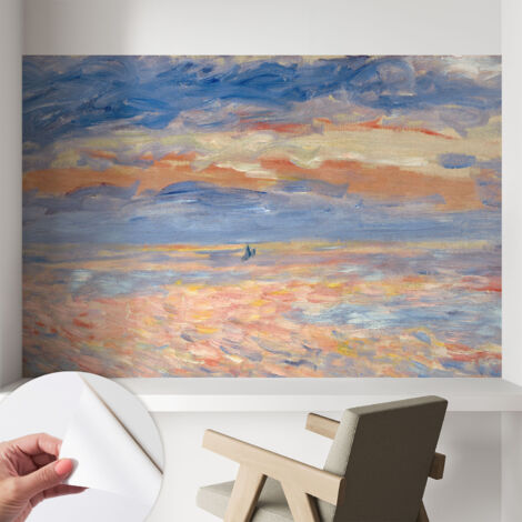 Carta da parati adesiva - fotomurale - facile da applicare - per la soggiorno - camera da letto - Paesaggio marino 104x70 cm (1/5)
