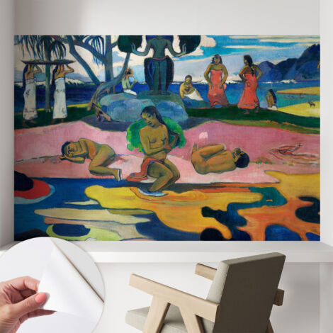 Carta da parati autoadesiva moderna - fotomurale - lavabile - ufficio - design moderno - Riposo tropicale 104x70 cm (1/5)