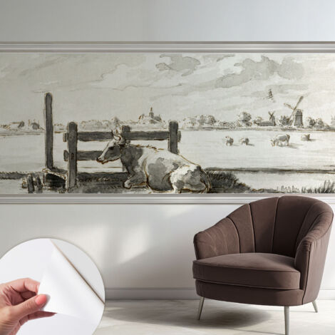 Carta da parati autoadesiva - fotomurale - decorazione parete - stile elegante - decorazione casa - Idillio rurale 250x104 cm (1/5)