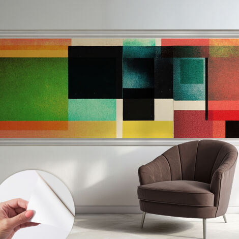 Carta da parati autoadesiva - Fotomurale adesivo - soggiorno moderno - resistente - Astrazione geometrica 250x104 cm (1/5)