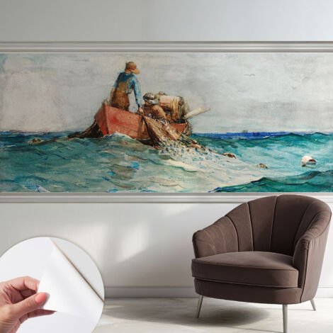 Fotomurale adesivo stickers - murali decorativo - soggiorno moderno - effetto realistico - Spedizione in mare 250x104 cm (1/5)