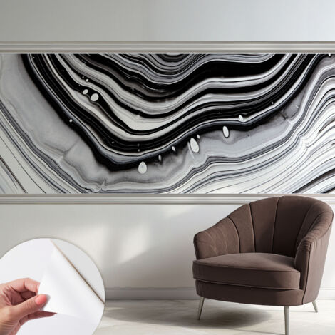 Carta da parati autoadesiva - impermeabile - murale da parete - decorazione murale - Onde ottiche 250x104 cm (1/5)