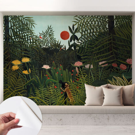 Carta da parati autoadesiva - Fotomurale adesivo - soggiorno moderno - resistente - Paesaggio esotico 208x146 cm (1/5)