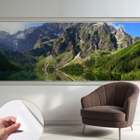 Carta da parati autoadesiva - fotomurale - alta qualità - per la cucina - camera da letto - Montagne pittoresche 250x104 cm (1/5)