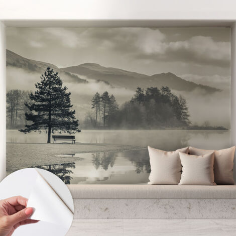 Carta da parati autoadesiva moderna - fotomurale - lavabile - ufficio - design moderno - Paesaggio romantico 208x146 cm (1/5)