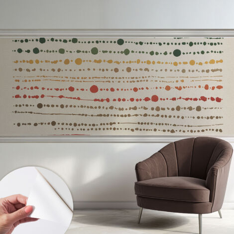 Fotomurale adesivo stickers - murali decorativo - soggiorno moderno - effetto realistico - Punti colorati 250x104 cm (1/5)