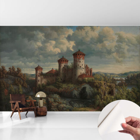 Carta da parati adesiva - fotomurale - facile da applicare - per la soggiorno - camera da letto - Paesaggio romantico 416x254 cm (1/5)