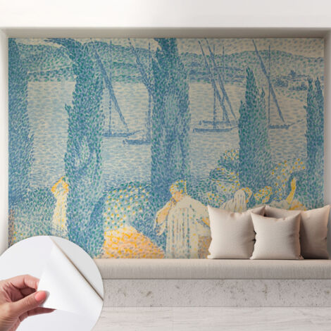 Fotomurale adesivo stickers - murali decorativo - soggiorno moderno - effetto realistico - Giornata pigra 208x146 cm (1/5)