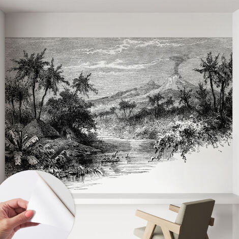 Fotomurale adesivo - murale da parete - Carta da parati autoadesiva - design parete moderno - Panorama esotico 152x104 cm (1/5)