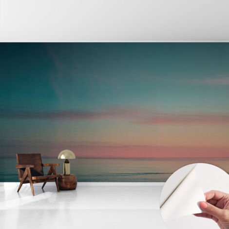 Carta da parati adesiva - fotomurale - facile da applicare - per la soggiorno - camera da letto - Mare calmo 416x254 cm (1/5)