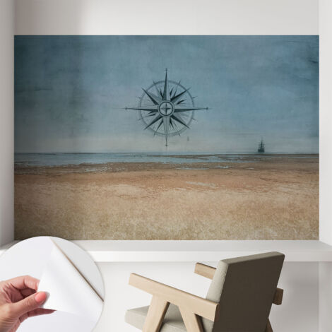 Carta da parati autoadesiva moderna - fotomurale - lavabile - ufficio - design moderno - Marinistica d'avventura 104x70 cm (1/5)