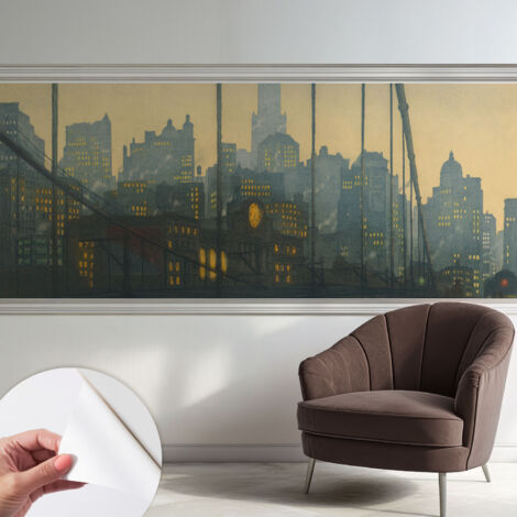 Carta da parati adesiva - fotomurale - facile da applicare - per la soggiorno - camera da letto - Panorama serale 250x104 cm (1/5)