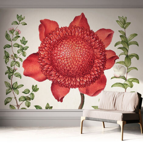 Fotomurale adesivo stickers - murali decorativo - soggiorno moderno - effetto realistico - Eleganza floreale 312x219 cm (1/5)