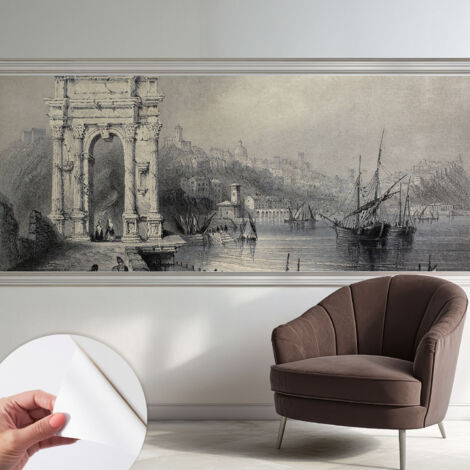 Fotomurale adesivo stickers - murali decorativo - soggiorno moderno - effetto realistico - Paesaggio marino 250x104 cm (1/5)
