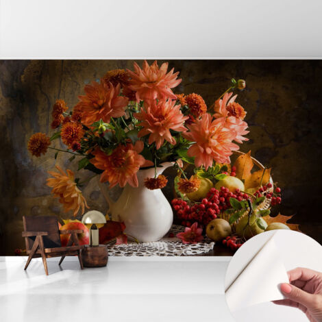 Fotomurale adesivo stickers - murali decorativo - soggiorno moderno - effetto realistico - Composizione autunnale 416x254 cm (1/5)