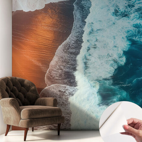 Carta da parati autoadesiva - Fotomurale adesivo - design elegante - stile moderno - Simbiosi marina 250x250 cm (1/5)
