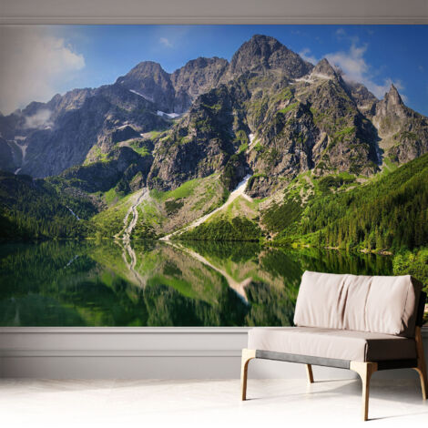 Carta da parati autoadesiva - impermeabile - murale da parete - decorazione murale - Montagne pittoresche 312x219 cm (1/5)