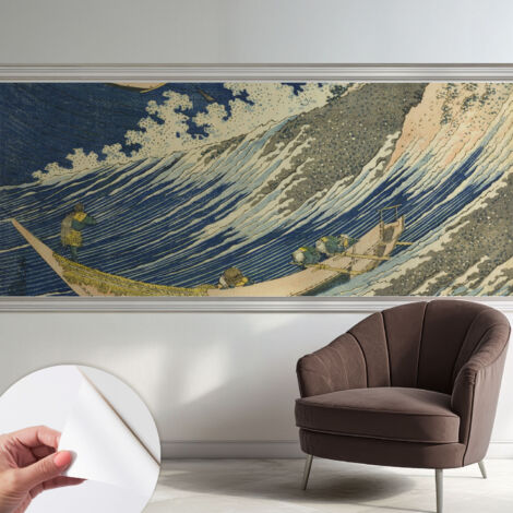 Carta da parati autoadesiva - fotomurale - alta qualità - per la cucina - camera da letto - Onde del mare 250x104 cm (1/5)