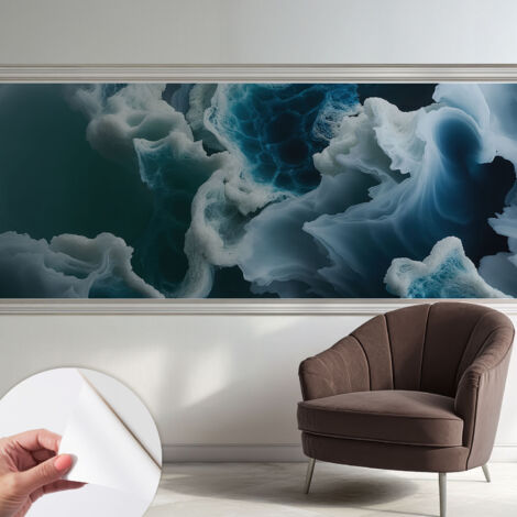 Carta da parati autoadesiva - fotomurale - alta qualità - per la cucina - camera da letto - Onde marine 250x104 cm (1/5)