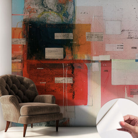Fotomurale adesivo - parete decorativa - decorazione casa - stile moderno parete - Composizione astratta 250x250 cm (1/5)