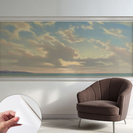 Carta da parati adesiva - fotomurale - facile da applicare - per la soggiorno - camera da letto - Riva tranquilla 250x104 cm (1/5)