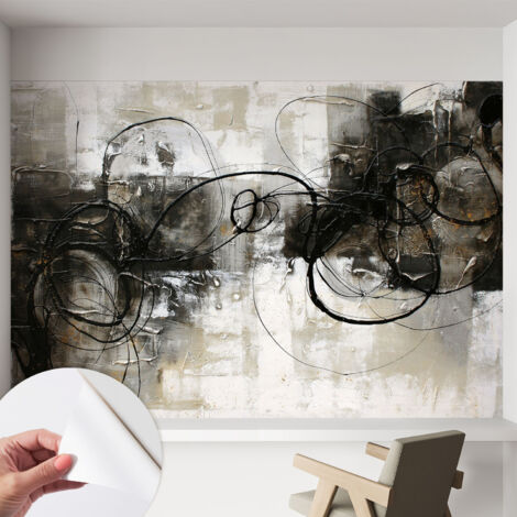 Carta da parati autoadesiva - fotomurale - decorazione parete - murale - adesivo da muro - Vortice astratto 152x104 cm (1/5)