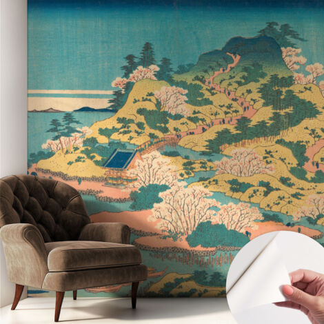 Fotomurale adesivo stickers - murali decorativo - soggiorno moderno - effetto realistico - Paesaggio giapponese 250x250 cm (1/5)