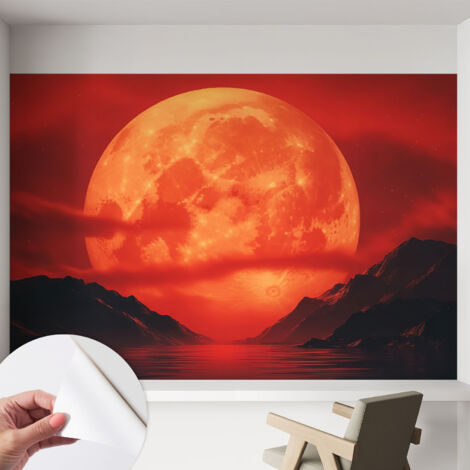 Fotomurale adesivo - murale da parete - Carta da parati autoadesiva - design parete moderno - Fenomeno notturno 152x104 cm (1/5)