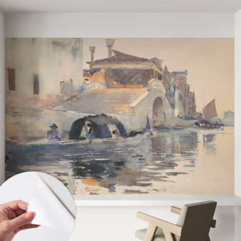 Carta da parati autoadesiva - Fotomurale adesivo - soggiorno moderno - resistente - Armonia veneziana 152x104 cm (1/5)