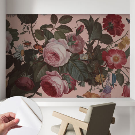 Carta da parati autoadesiva - impermeabile - murale da parete - decorazione murale - Eleganza floreale 104x70 cm (1/5)