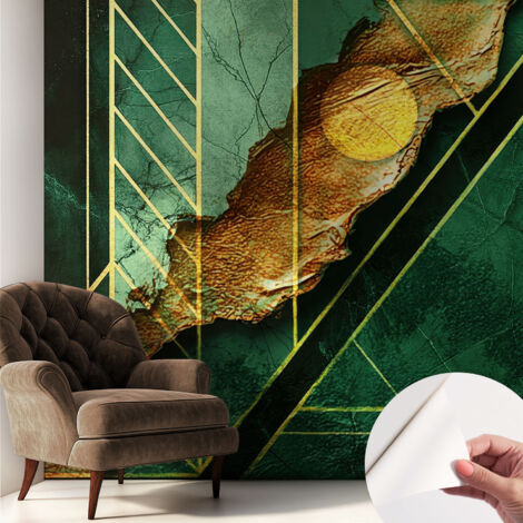 Carta da parati autoadesiva moderna - fotomurale - lavabile - ufficio - design moderno - Tensione geometrica 250x250 cm (1/5)