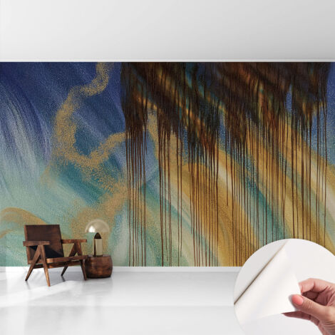 Carta da parati autoadesiva - Fotomurale adesivo - design elegante - stile moderno - Composizione astratta 416x254 cm (1/5)