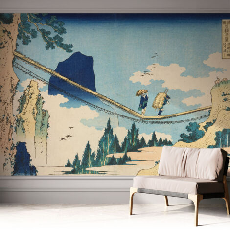 Carta da parati autoadesiva - fotomurale - decorazione parete - stile elegante - decorazione casa - Ponte di montagna 312x219 cm (1/5)