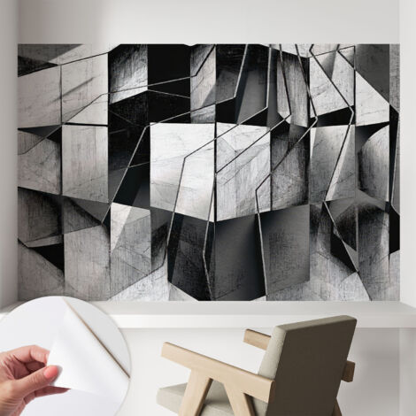 Carta da parati autoadesiva - fotomurale - decorazione parete - murale - adesivo da muro - Astrazione geometrica 104x70 cm