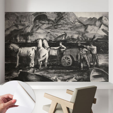 Carta da parati autoadesiva - impermeabile - murale da parete - decorazione murale - Scena di campagna 104x70 cm (1/5)