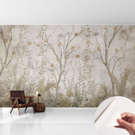 Fotomurale adesivo - parete decorativa - decorazione casa - stile moderno parete - Angolo boschivo 416x254 cm (1/5)