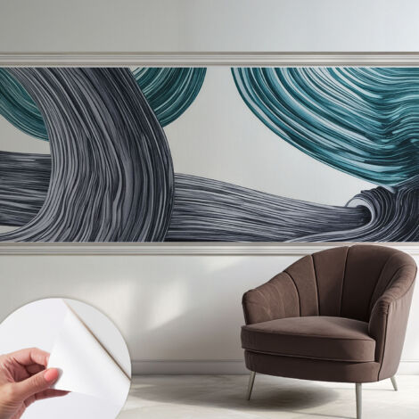 Fotomurale adesivo - murale da parete - Carta da parati autoadesiva - design parete moderno - Linee fluide 250x104 cm (1/5)