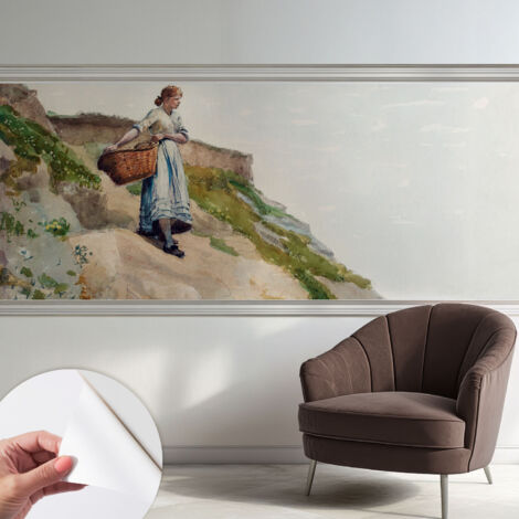 Carta da parati autoadesiva - impermeabile - murale da parete - decorazione murale - Paesaggio femminile 250x104 cm (1/5)