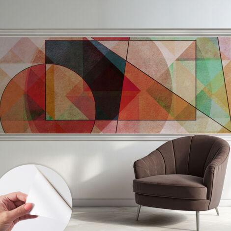 Carta da parati autoadesiva - fotomurale - decorazione parete - murale - adesivo da muro - Astrazione geometrica 250x104 cm (1/5)
