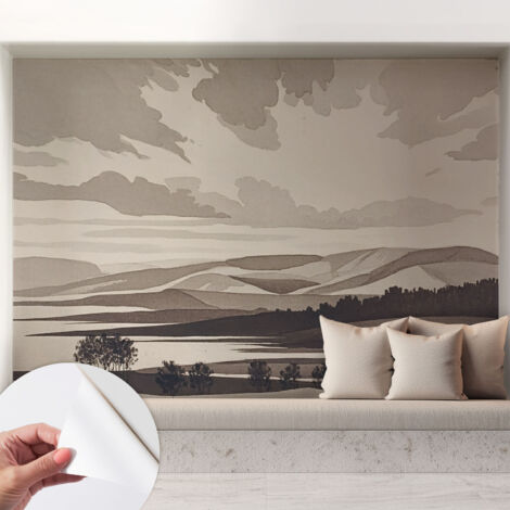 Carta da parati autoadesiva - fotomurale - decorazione parete - stile elegante - decorazione casa - Paesaggio sereno 208x146 cm (1/5)