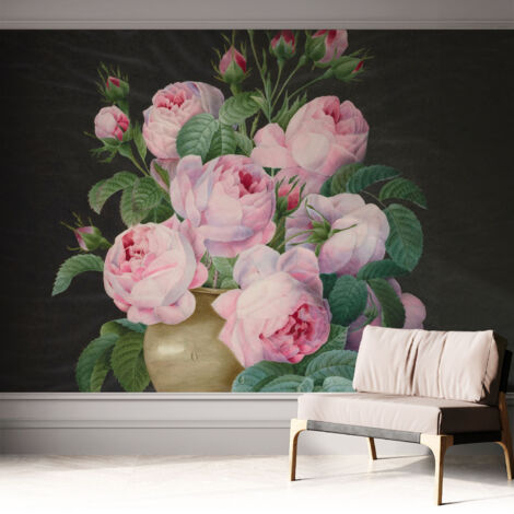 Carta da parati autoadesiva - fotomurale - decorazione parete - murale - adesivo da muro - Eleganza floreale 312x219 cm (1/5)