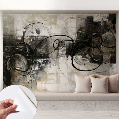 Carta da parati autoadesiva - fotomurale - decorazione parete - murale - adesivo da muro - Vortice astratto 208x146 cm (1/5)