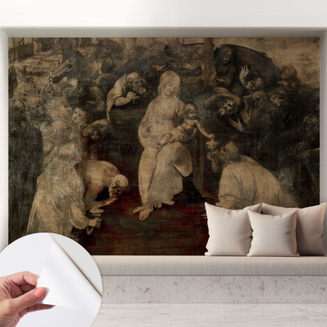 Carta da parati autoadesiva moderna - fotomurale - lavabile - ufficio - design moderno - Incontro spirituale 208x146 cm (1/5)